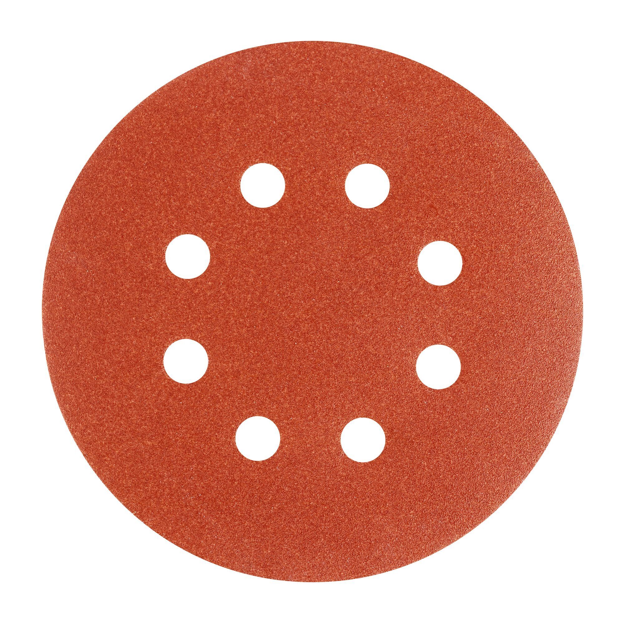 DEWALT 5-Inch 8 Hole 220 Grit Hook And Loop Random Orbit Sandpaper (5-Pack) DW4306